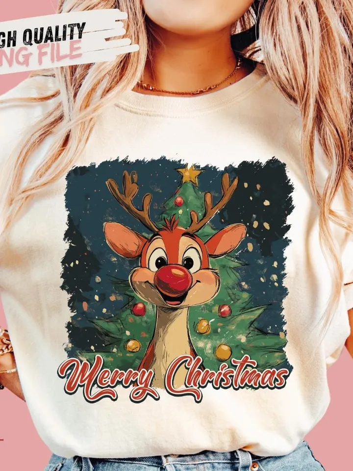 Retro Vintage Reindeer, Retro Christmas png,Christmas designs, Christmas png,Christmas sublimation,Retro Holidays png,Holiday vibes Rudolph