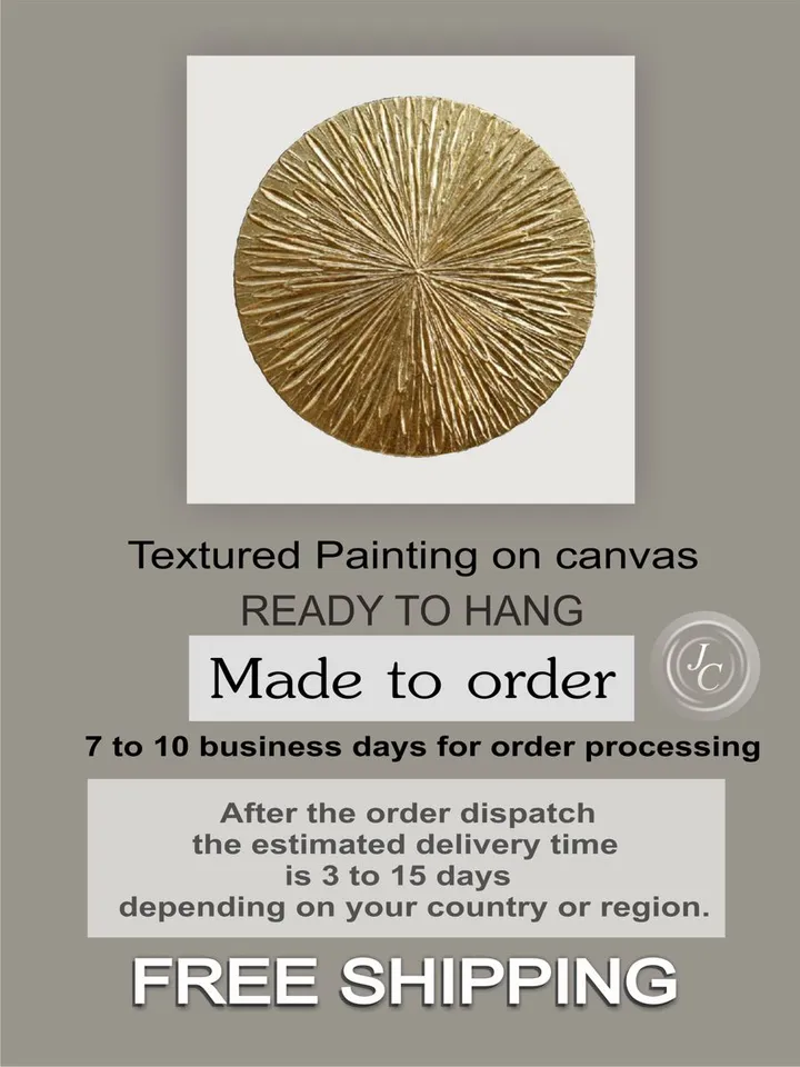 Gold and White Abstract Wall Art Original Painting Metallic Textured artwork Gold Leaf Wall Art Modern wall decor
