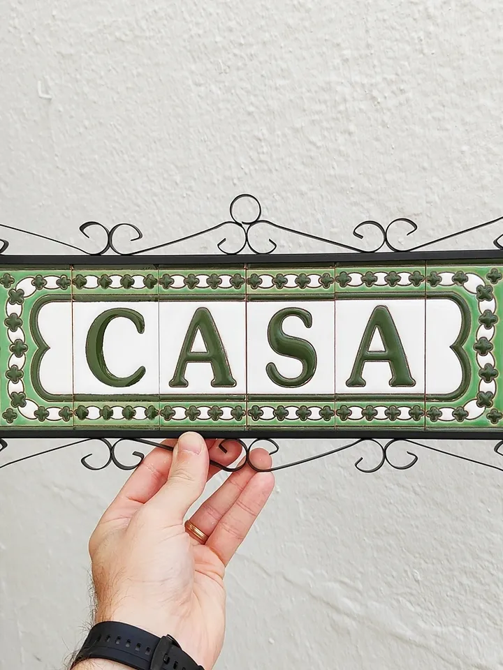 Ceramic letters and numbers 11cm (4.3") for the wall - Hand-glazed in Spain - "CORDOBA" models - Ceramic letters number -