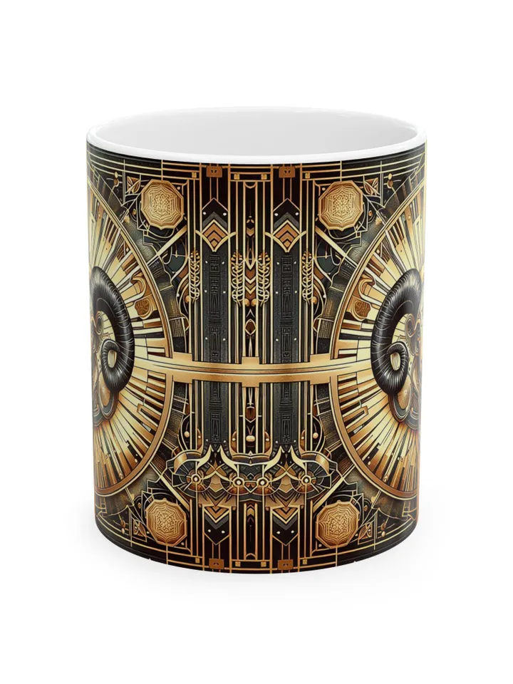 Aries Ceramic Mug, Zodiac Sign Coffee Cup, Astrology Gift, 11oz 15oz Tea Mug, Horoscope Drinkware, Birthday Present