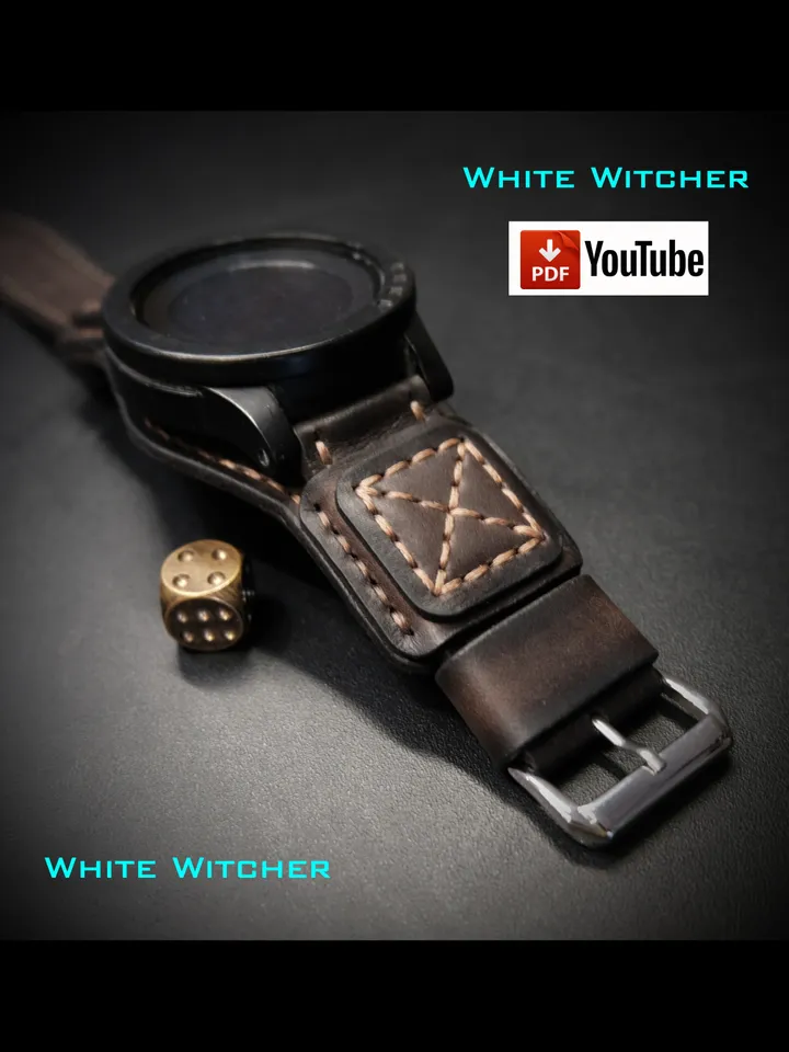 Watch strap - pdf leather pattern.OTH26