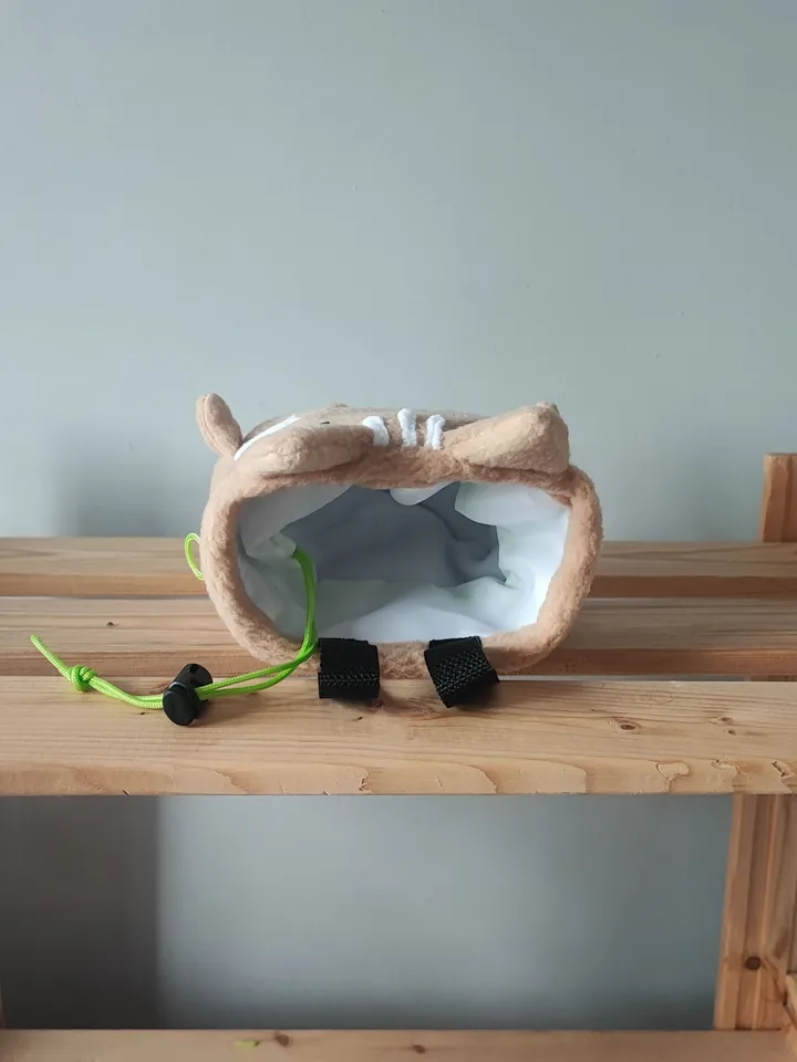 Chalk bag Сat beige for rock climbing
