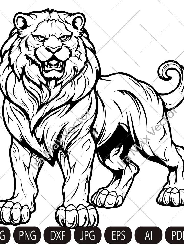 Lion svg, Lion Head svg , Lion standing svg , Lion King svg , Lions Mascot svg , Leo svg ,Lion Head ,Lion Printable, Lion heraldry