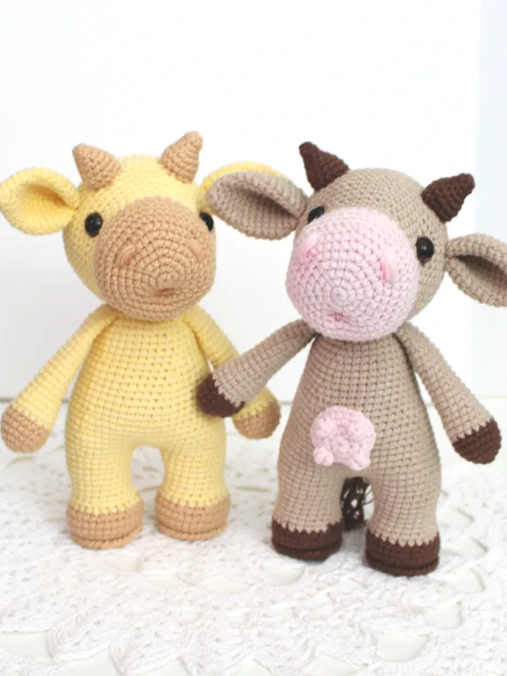 Cow crochet pattern PDF in English Amigurumi funny cow