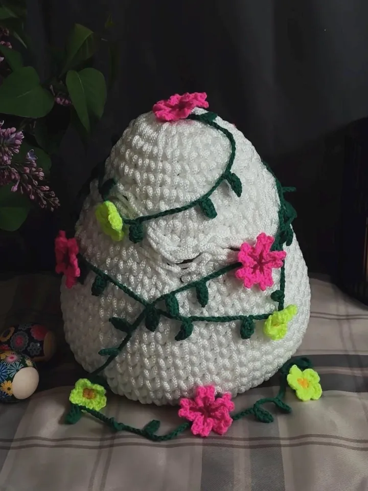 Crochet pattern Easter Egg basket PDF Digital instant download, Video tutorial, Storage organization, Chicken Basket, Table decor