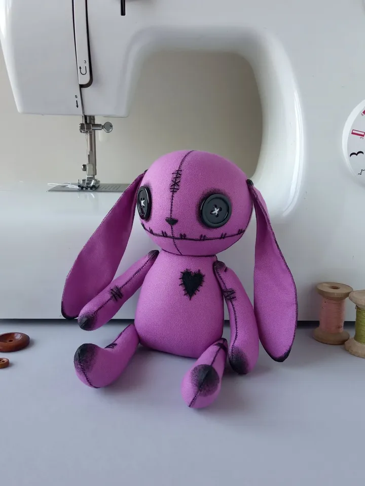 Handmade Bunny Doll – Purple