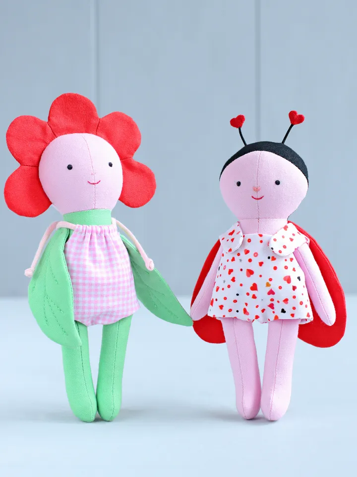 PDF Mini Love Bug Stuffed Animal (Valentine's Day Collection) Sewing Pattern