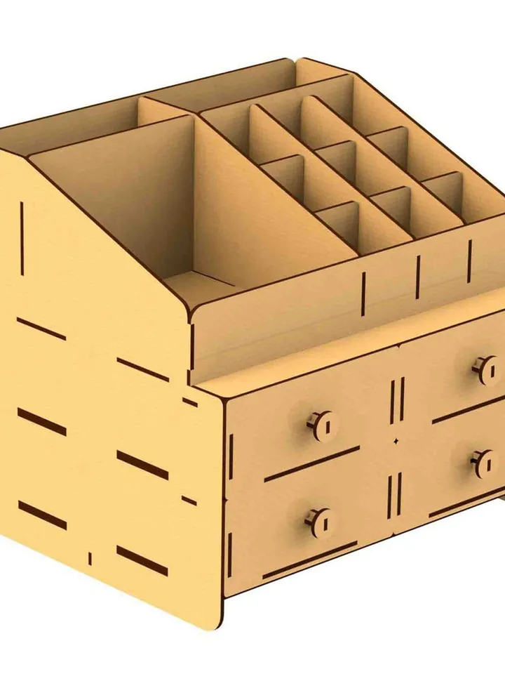 Digital Template Cnc Router Files Cnc Organizer Files for Wood Laser Cut Pattern