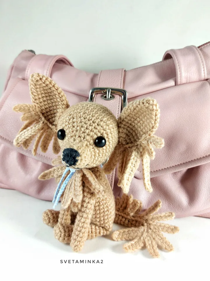 Chihuahua Crochet Pattern Amigurumi Dog. Digital Download. PDF.