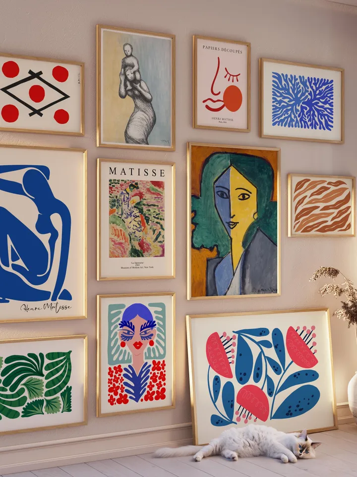 1750 Henri Matisse Select Prints | Eclectic Gallery Wall Set | Exhibition Bundle | Modern Maximalist Digital Download | Printable Wall Art