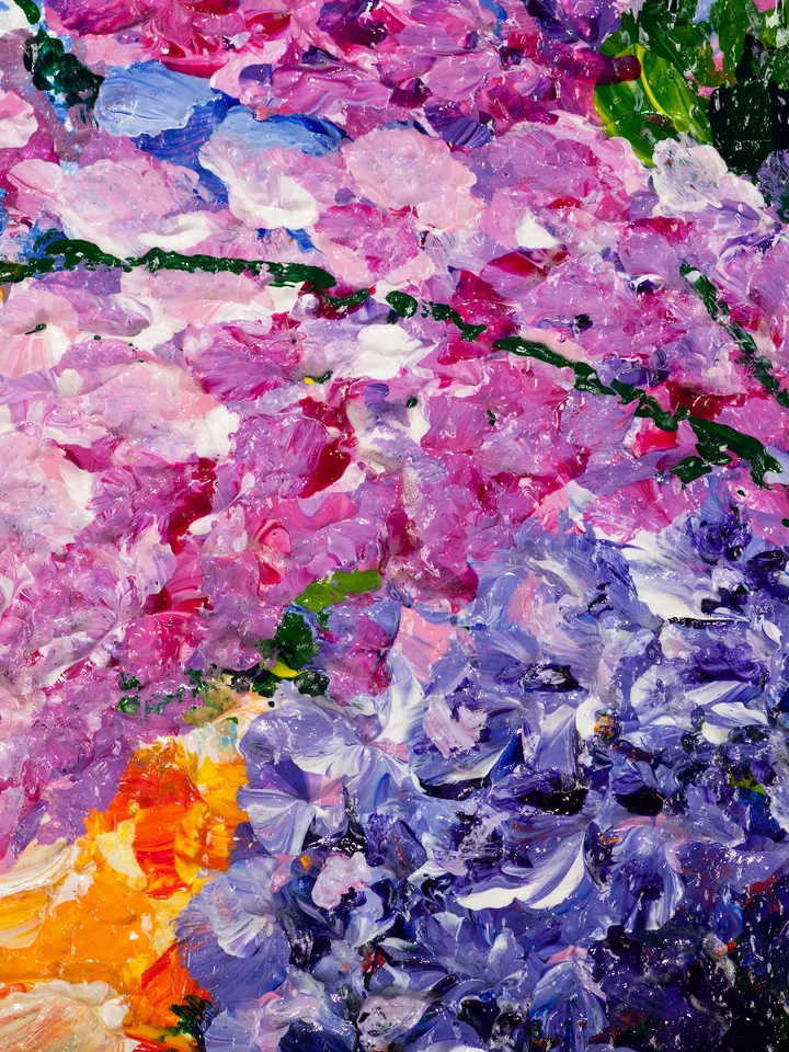 Digital Product Painting with flowers,  Bright bouquet of flowers, Bright painting, Flowers painting, Flowers art