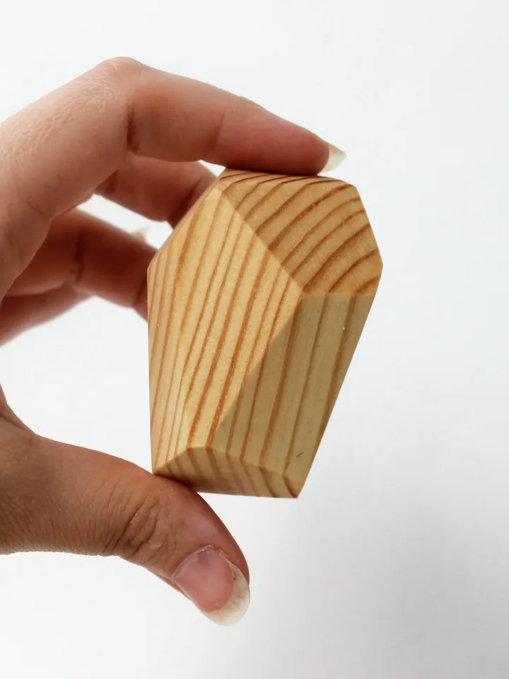 Tumi Ishi - natural wood stones stacking toy, montessori building blocks set