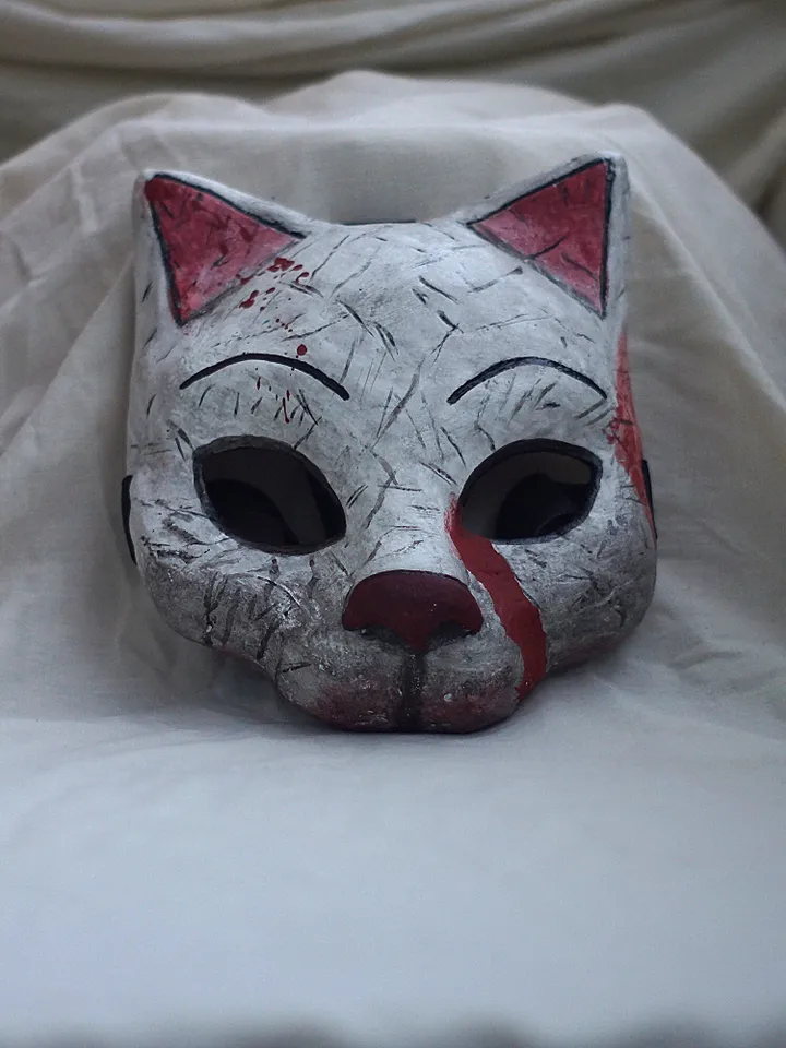 Huntress Cat Mask Dead by daylight mask Kitty wearable halloween costume cosplay survival horror game mask