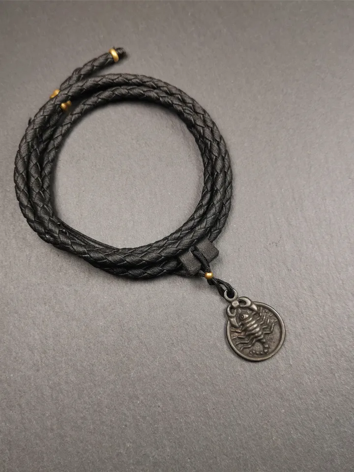 Gandhanra Handmade Tibetan Amulet,Scorpion Guru of Padmasambhava, Buddhist Scorpion Pendant, Made of Brass,0.8&quot;