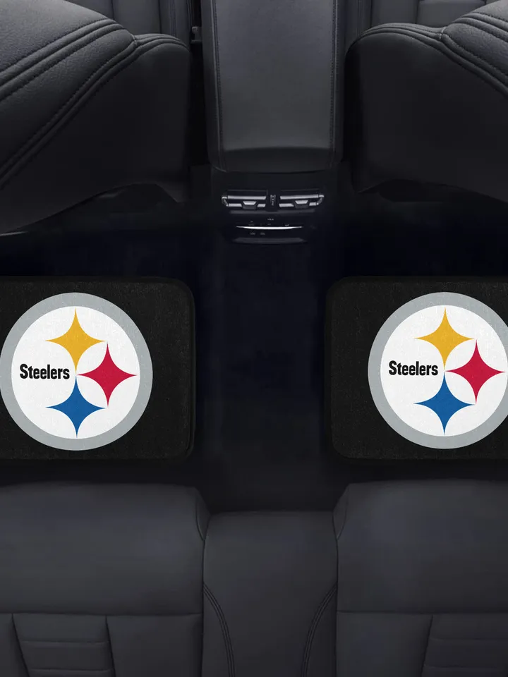 Pittsburgh Steelers Back Car Floor Mats Set of 2