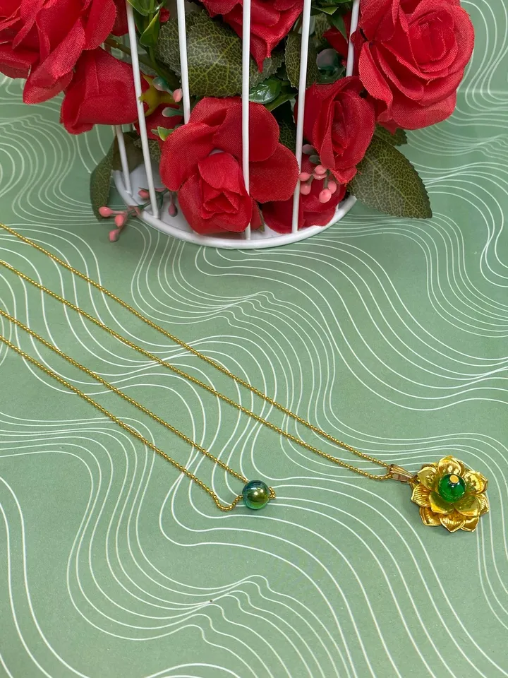 Pendant on a chain for the neck. Handmade jewelry.