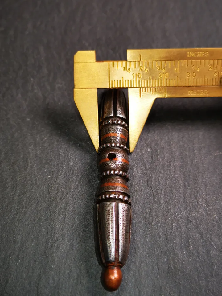 Gandhanra Vintage Tibetan Ritual Implement - Nine-Pronged Vajra Dorje - Made of Cold Iron - 30 Years