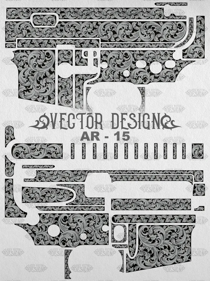 VECTOR DESIGN AR-15 Scrollwork