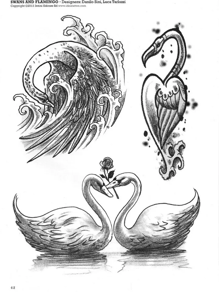 Feathers & birds tattoo