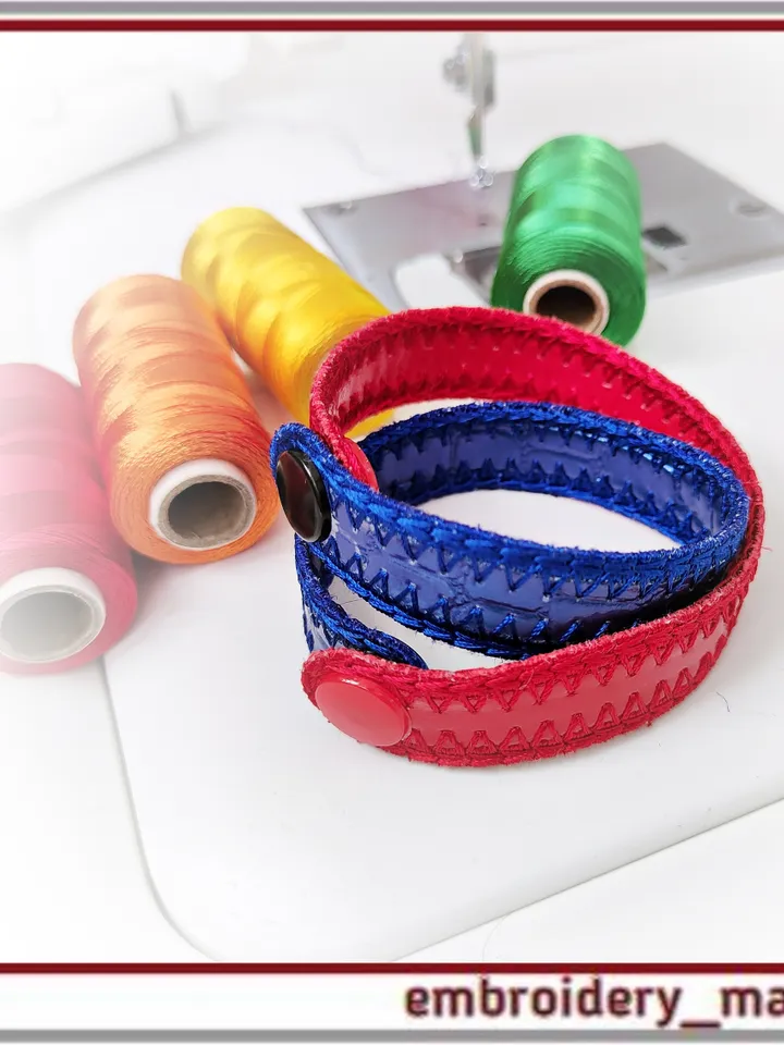 In the hoop Embroidery Bracelet from Embroidery Manavi 05
