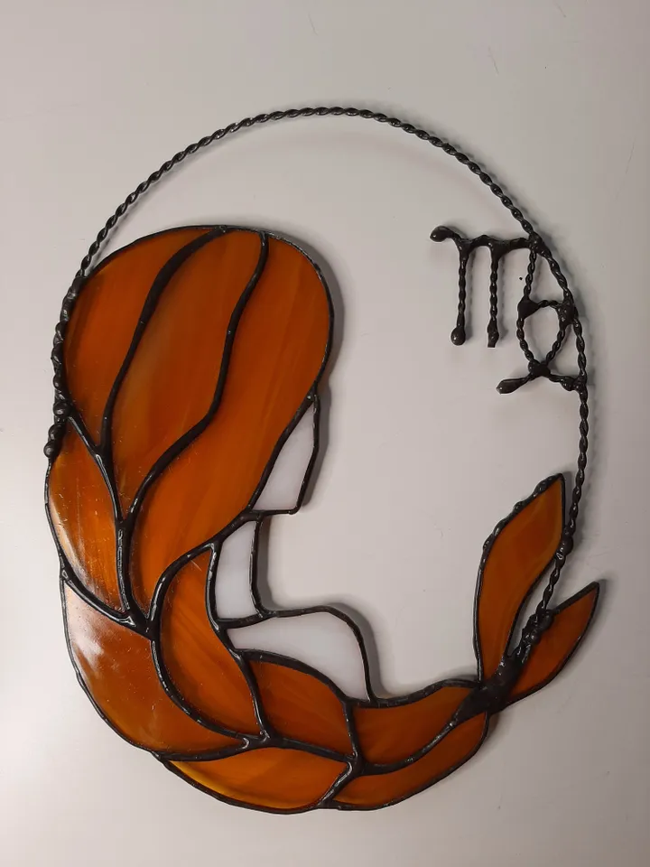 Virgo zodiac sign/ Digital Download / Stained Glass Pattern / PDF file / DIY