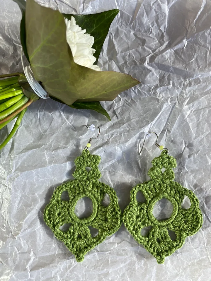 knitted earrings