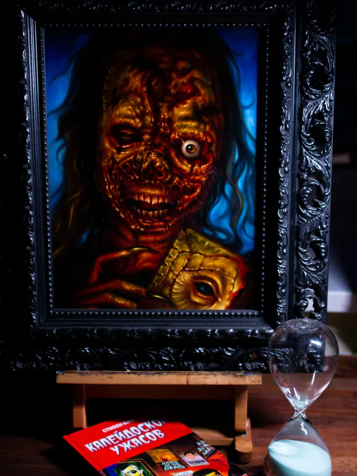 Original oil painting Cinderella curse