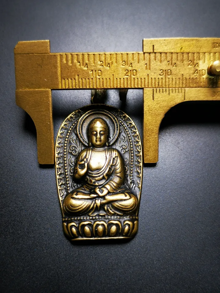Gandhanra Tibetan Buddhist Amulet,Shakyamuni Pendant,Gautama Buddha Pendant,Made of Brass