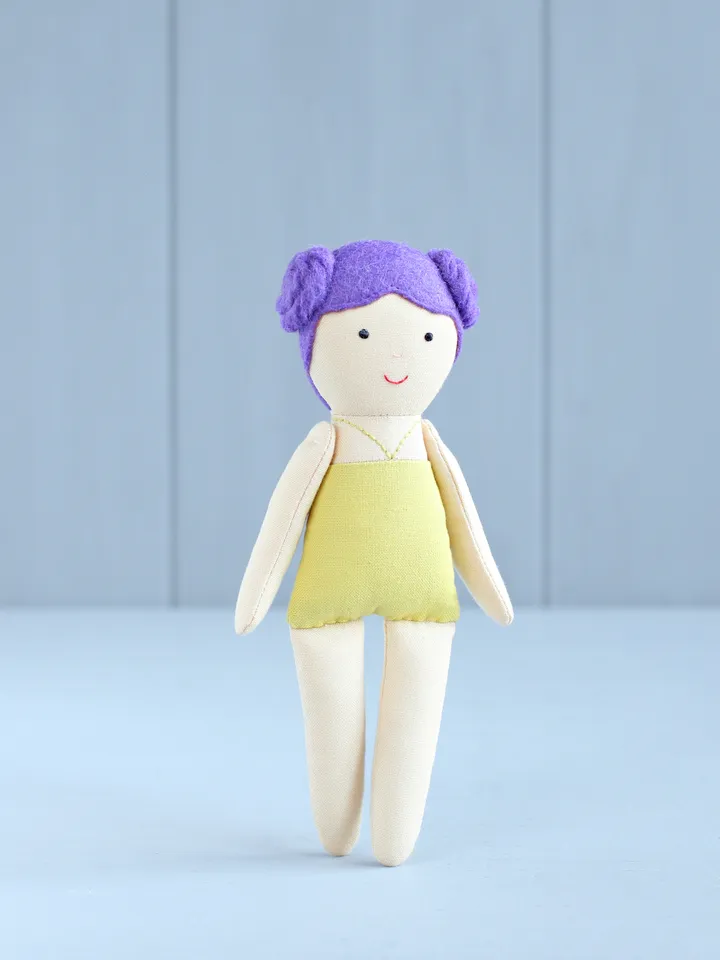 PDF Four 16 cm (6″) Mini Rag Dolls Sewing Pattern