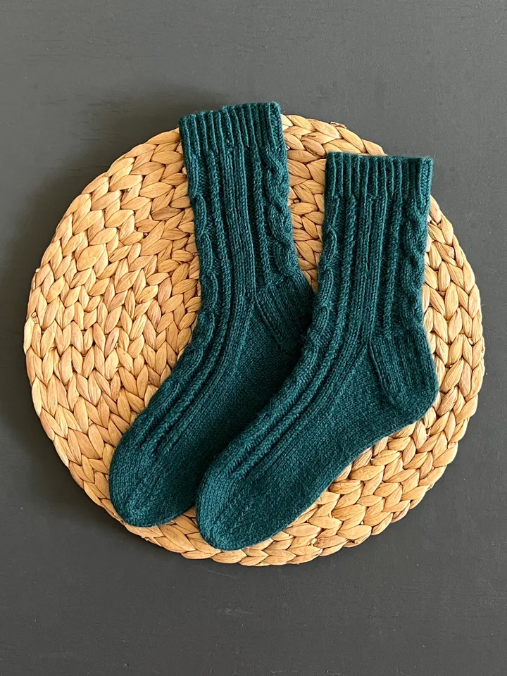 Handmade womens socks | Warm knitted accessory