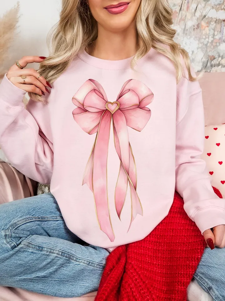 Happy Valentine's Png, Coquette Png, Valentine Png, Pink Coquette Bow Png, Valentine Coquette Png, Valentine's Day png