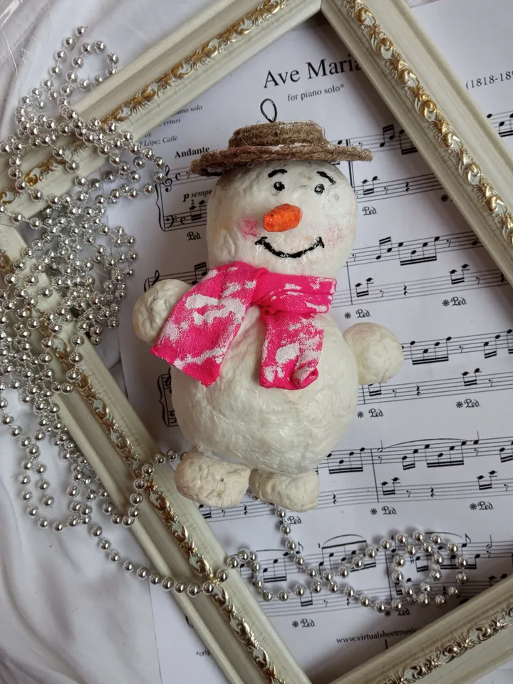 Christmas snowman pendant. Decorations for New Year and Christmas. Handmade gifts