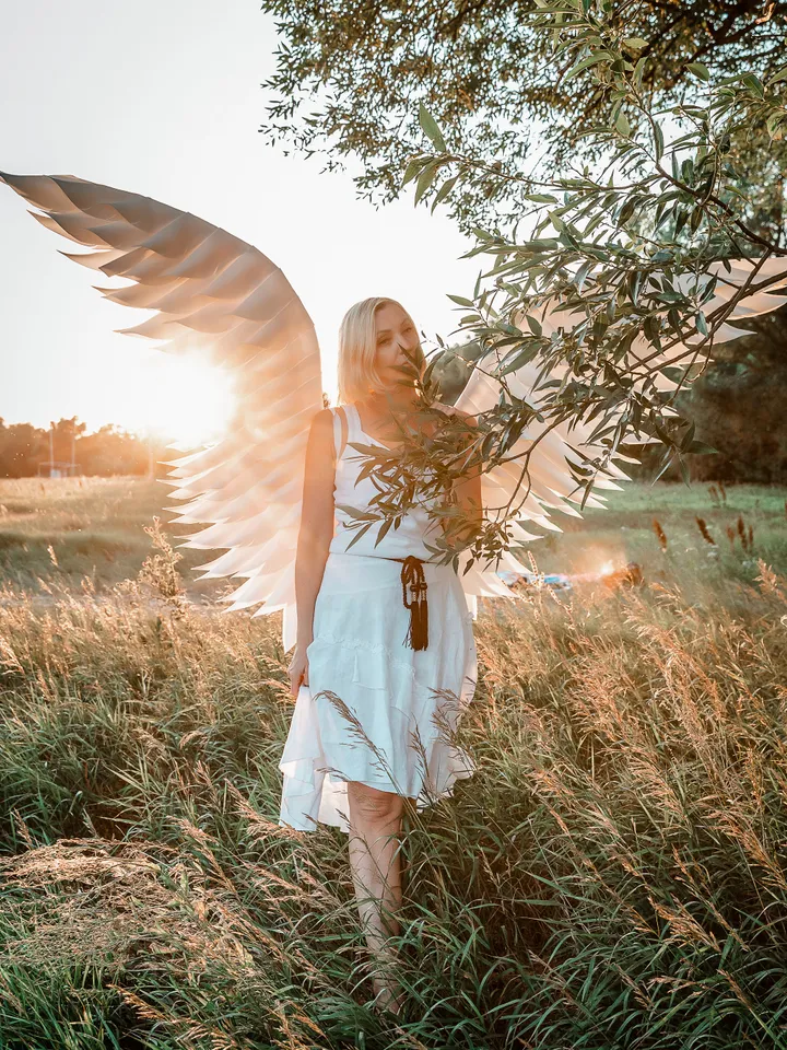 Angel wings costume, Wedding wings, maternity photography, wings cosplay