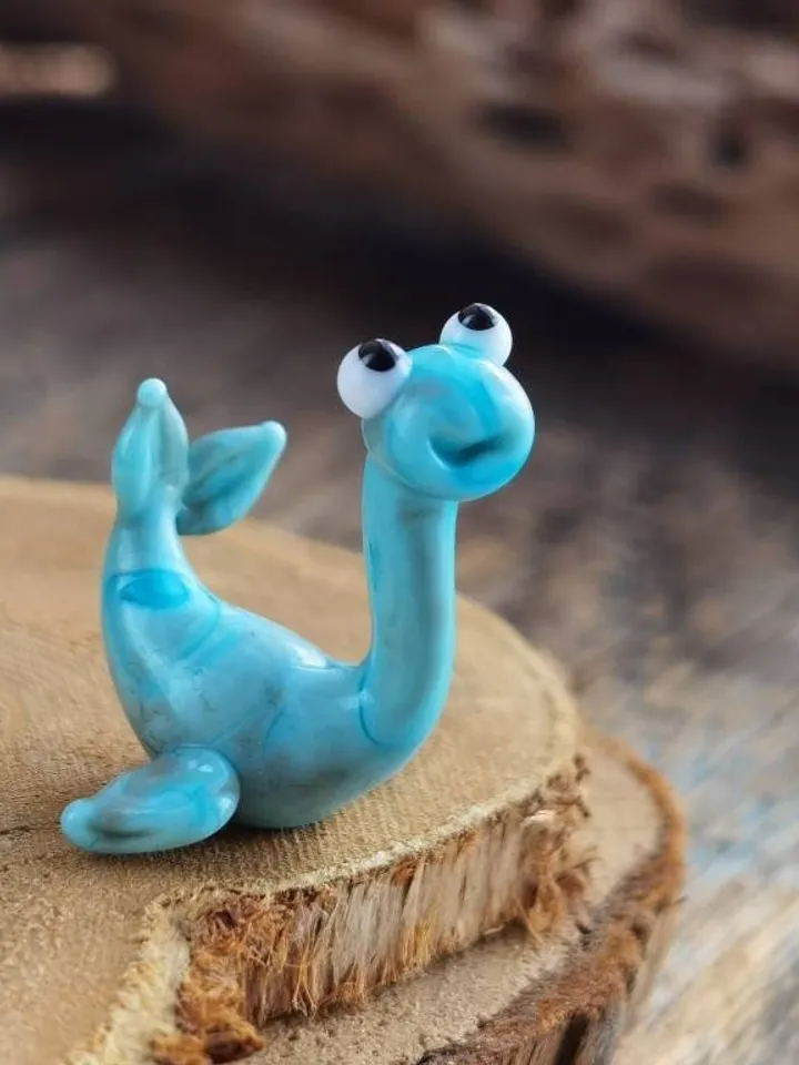 DINOSAUR ORNAMENTS Dinosaur figurine Glass dinosaur decor Miniature Dinosaur gift Dino figurine Glass figurines Tiny glass animals Terrarium