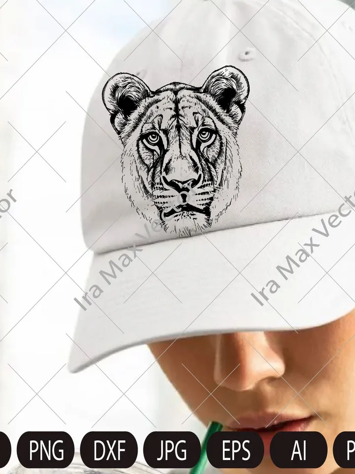 Lioness svg, Lioness head SVG, Lion face Svg, Wild cat Svg, Lion silhouette, Lioness portrait Svg, wild Lioness Svg, Lion clipart