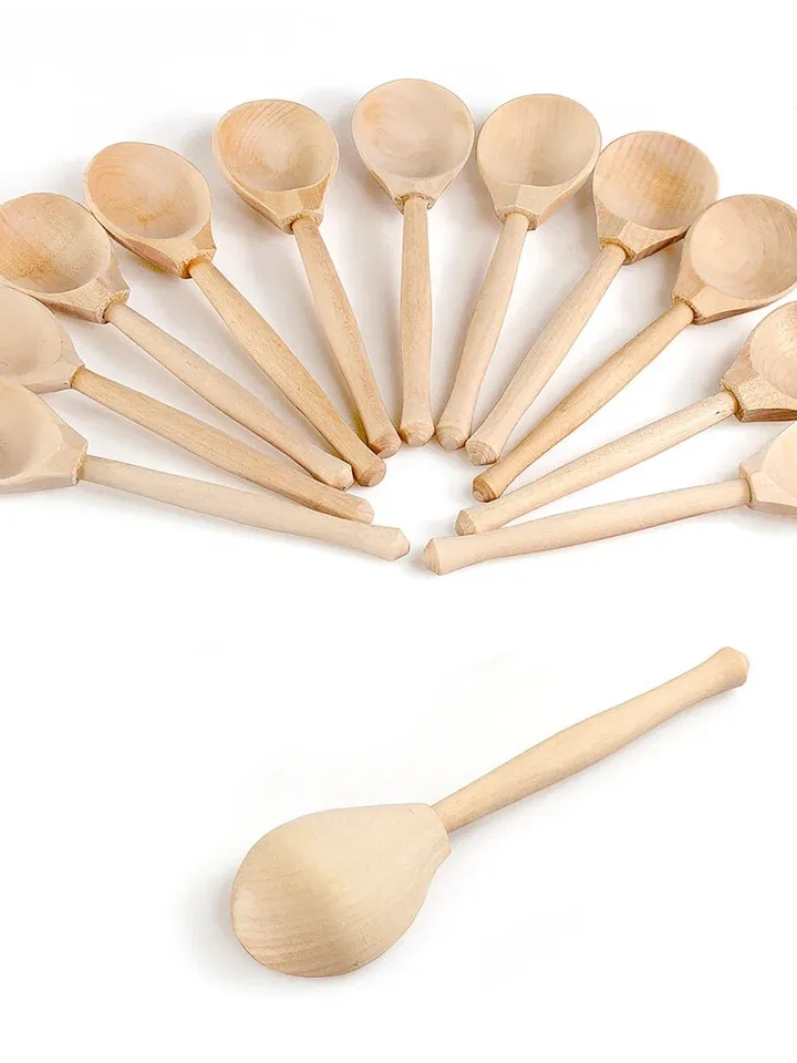 Set of wooden spoons 14 cm (12 pcs)
