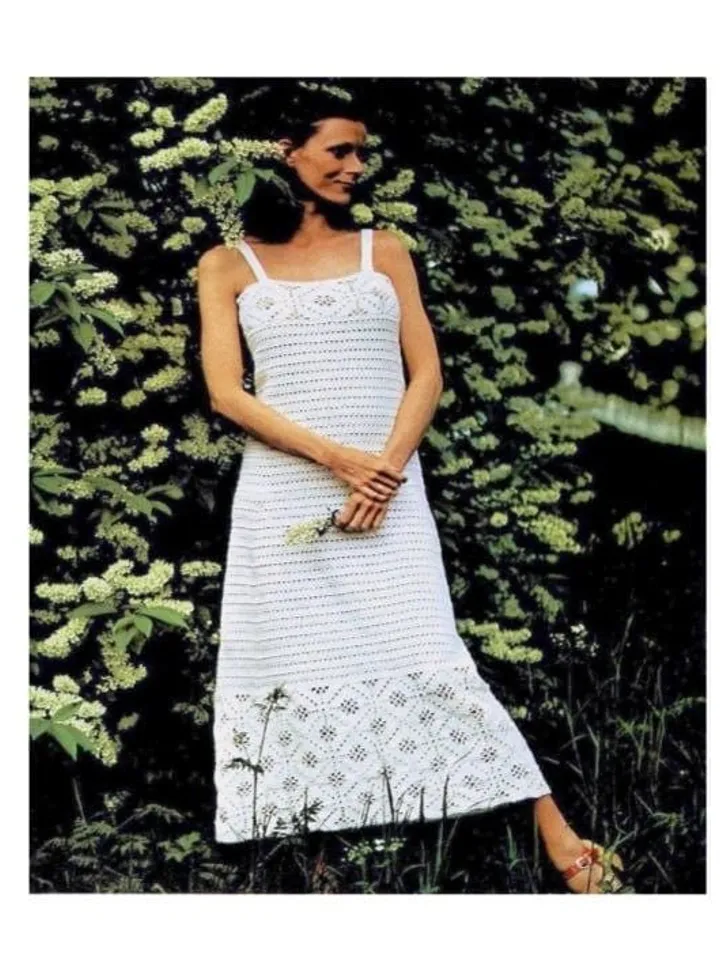 Dress crochet pattern, wedding dress crochet, sundress crochet pattern pdf