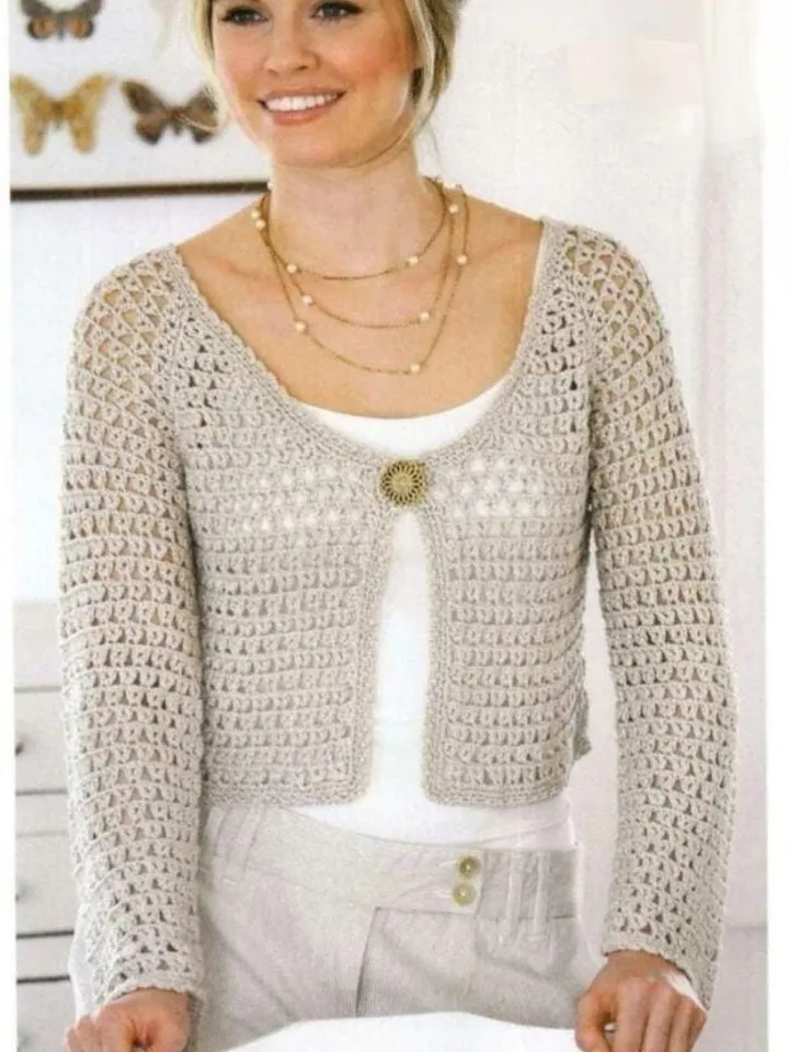 Mesh cardigan pattern, lace crochet pattern cardigan, lace top crochet pdf instant download