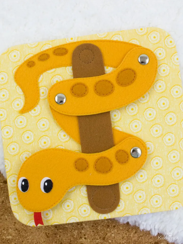 Snake - Felt Applique - Sewing Pattern