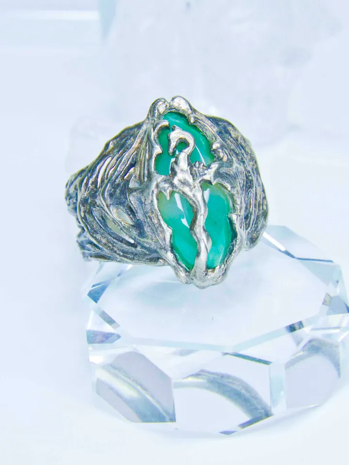 Ring of Akatosh / Unusual Dragon ring / Celtic ring / Skyrim ritual ring / The Elder Scrolls ring / Oblivion