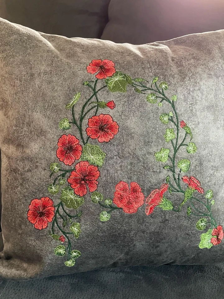 Machine Embroidery Design Set &quot;Nasturtium&quot;