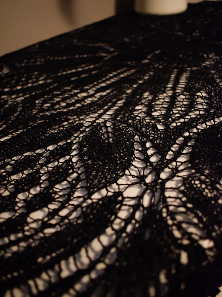 round knitted tablecloth