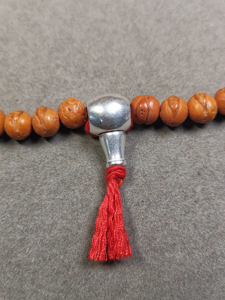 Gandhanra Tibetan Guru Bead,T-drilled 3-Hole Prayer Bead,Mala Bead,Connector Bead for Buddhist Bead Accessories