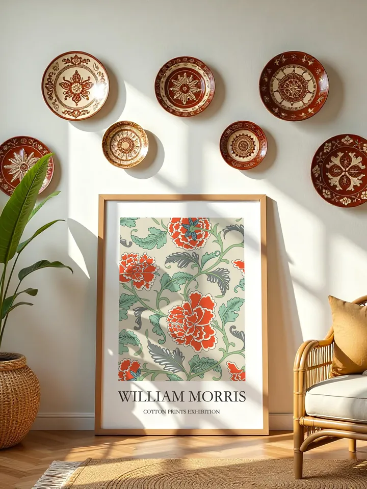 Textile Wall Art William Morris Style Vintage Poster Museum Inspired Digital Home Decor Classic Interior Pattern Print Gift Idea Download