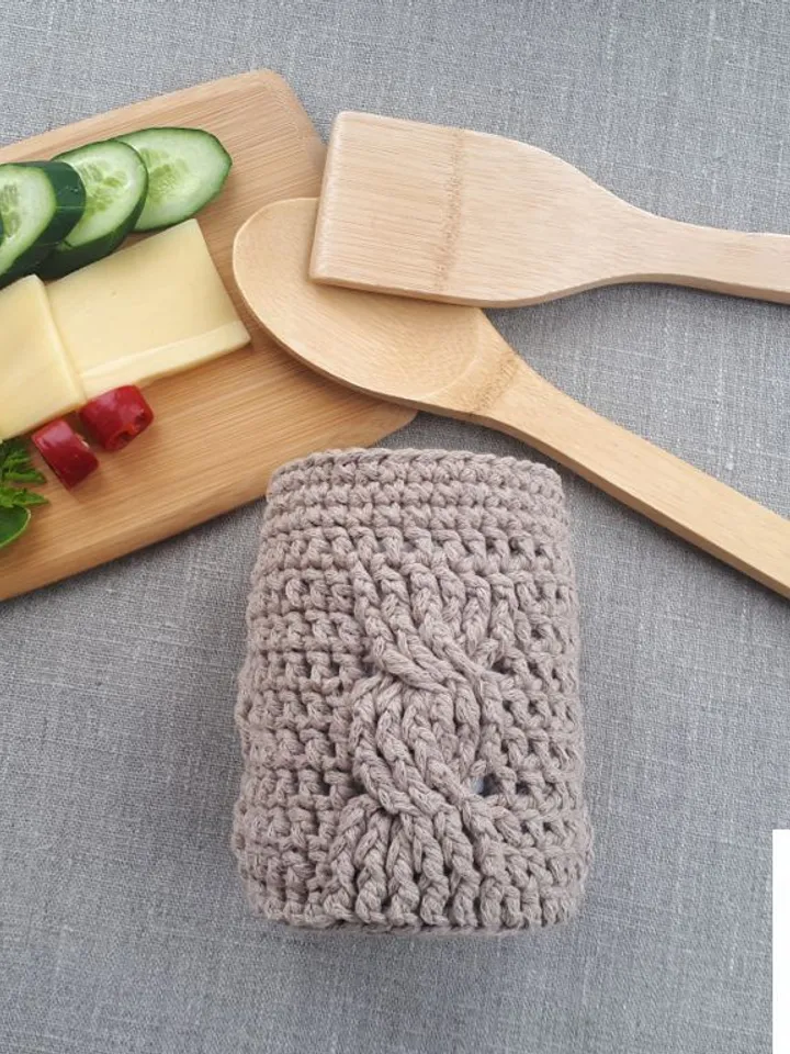CROCHET PATTERN Jar Cozy Crochet Pattern pdf Jar Cover DIY tutorial Crochet Cozy Pattern Digital Crochet gift Crochet kitchen decor pattern