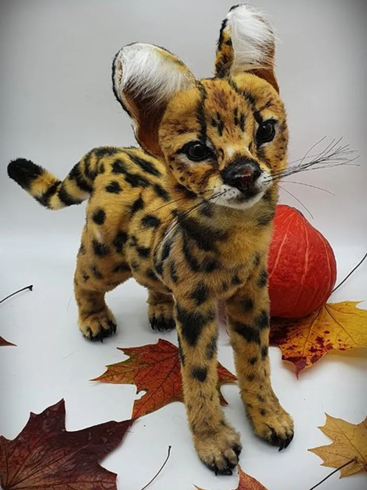 Sewing PATTERN Serval Toy-Collectible Toy - Posing Toy- Serval Toy
