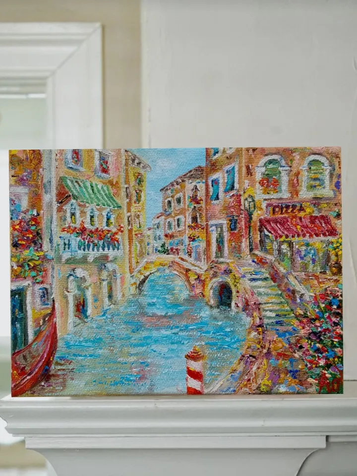Venice. Oil painting. Canvas on a wide stretcher. Author's work