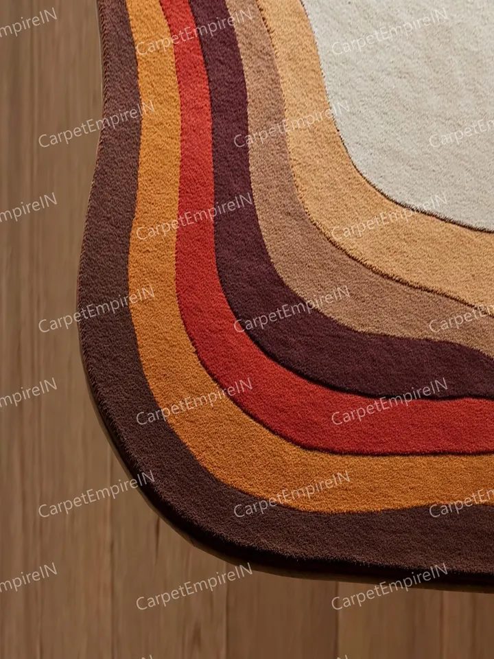 8x10 Irregular shaped rug | Hand-Tufted, Handmade, Layerd Rug, Carpet for home, personalized gifs, Kids rug, 3x5,4x6,5x7,8x10, Custom rug