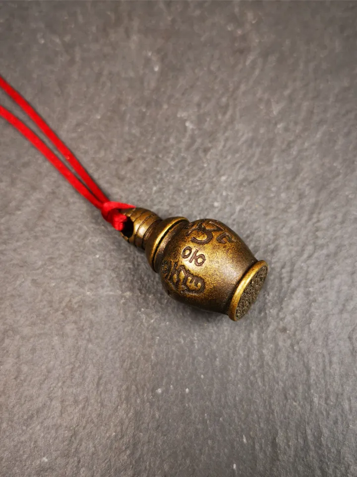 Gandhanra Handmade Tibetan Buddhist Amulet,Stupa,Pagoda,Buddhist Tower Pendant,Gau Shrine,Mani Rilbu Bottle,Consecration Zung