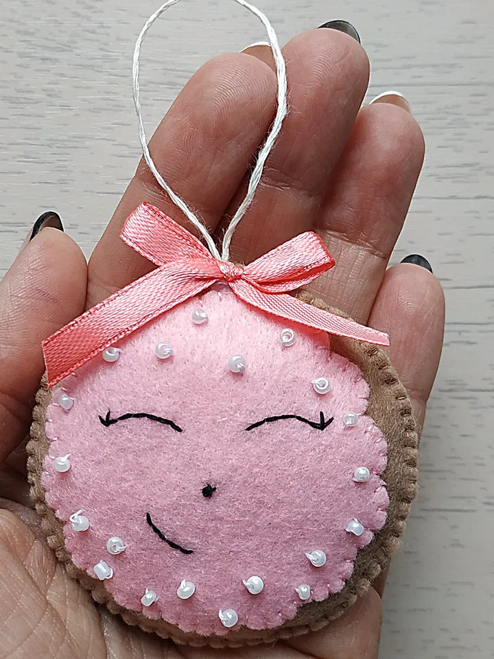 Christmas ornament, felt cookie, Christmas gift, felt Christmas ornaments, felt toys, Christmas decor, Christmas tree decoration, felt cookie ornament